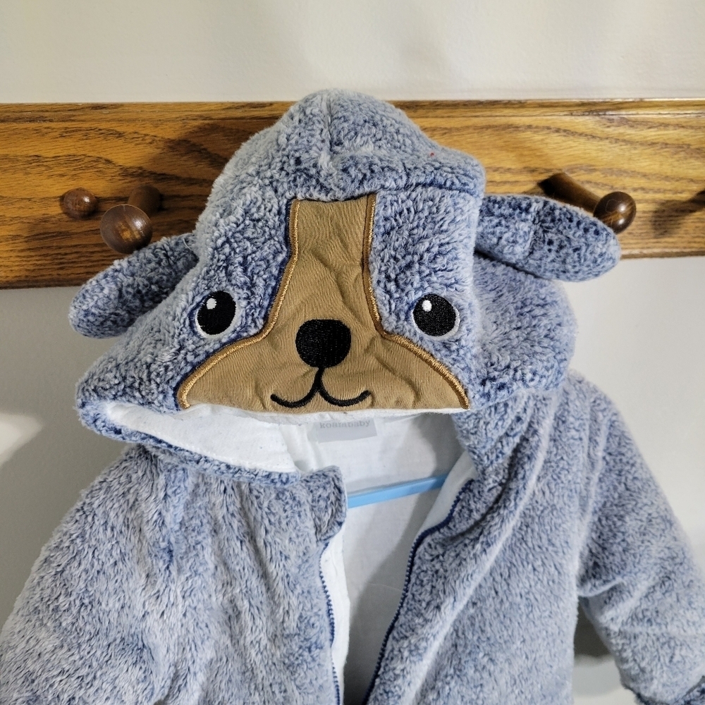 Koala Baby Infant 1-piece Fleece Jumper, Blue - Picture 5 of 7